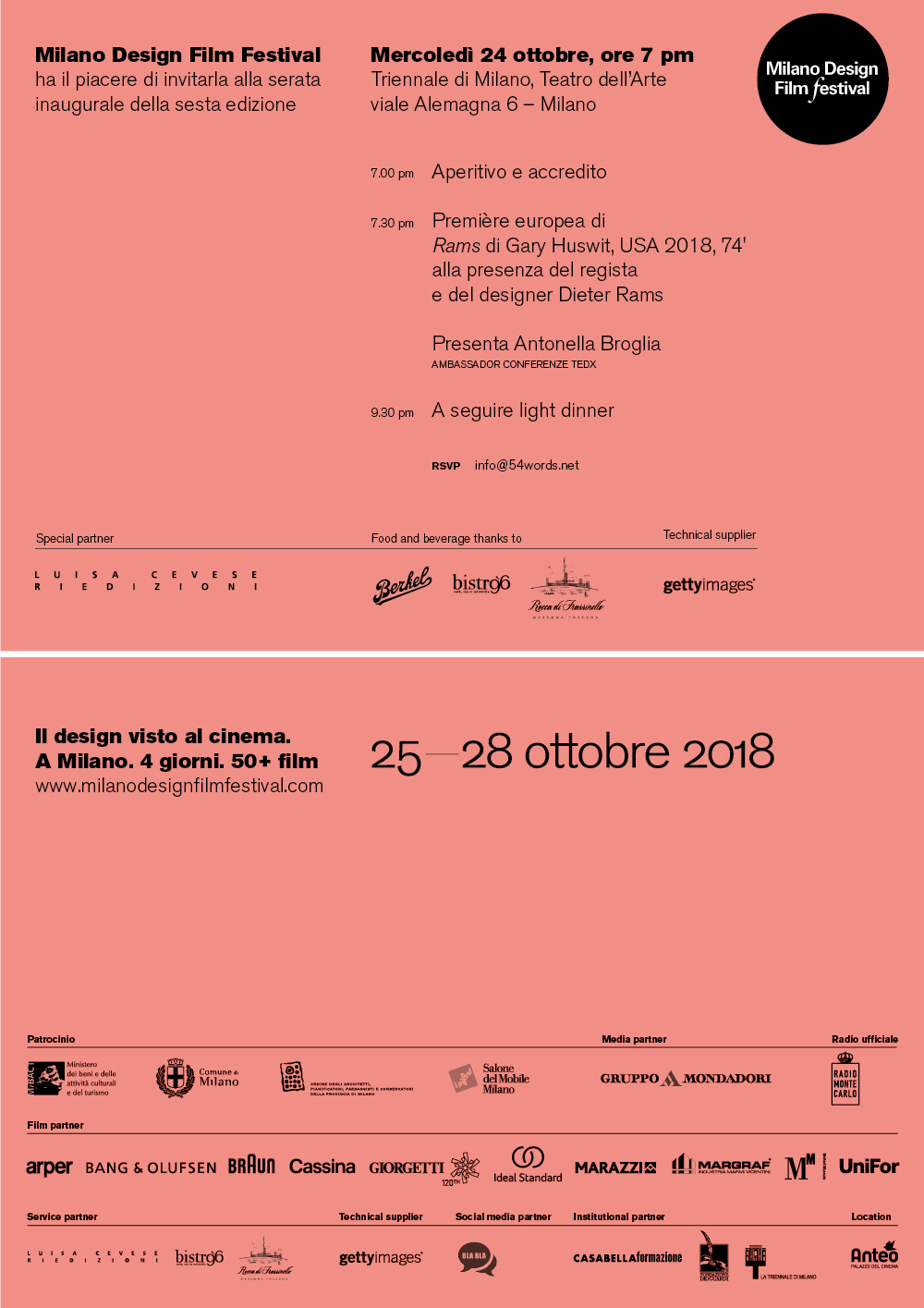 Blabla.agency è social media partner del Milano Design Film Festival 2018